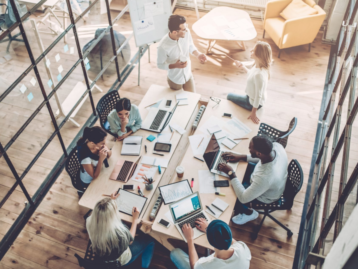 Group of employees working at a US Employer of Record